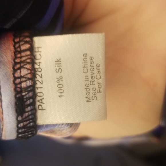 PARKER silk watercolor lines maxi dress - Picture 5 of 8